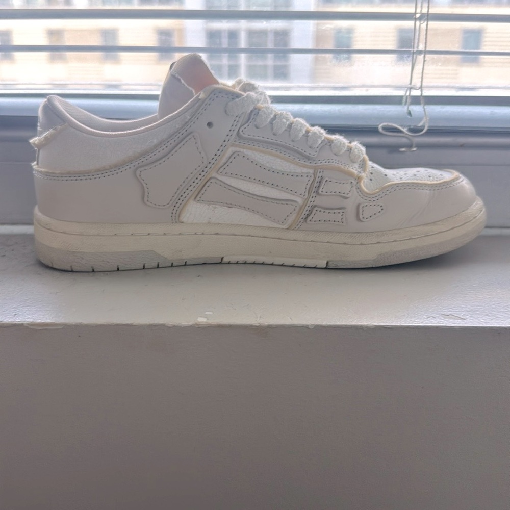 AMIRI Beige and White Casual Sneakers